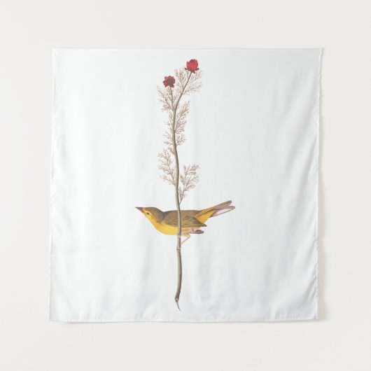 Audubon's warmere vogel op de Rode Vloer Wandkleed (Voorkant)