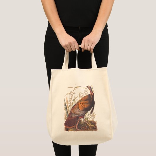 Audubon's Wilde Turkey Game Fowl in de herfst Tote Bag (Voorkant (product))