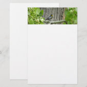 Audubon's Zanger Natuurfotografie Briefpapier (Voorkant / Achterkant)