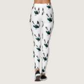 Aueraune vogel Kunst Broek Leggings (Achterkant)
