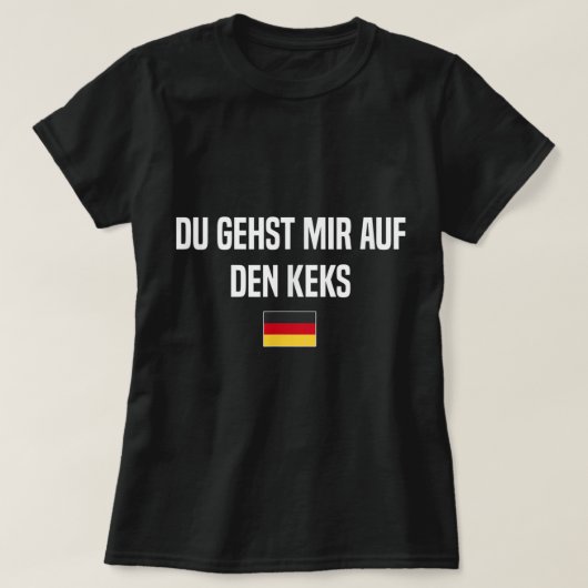 Auf den Keks Gehen German Language Duitsland T-shirt (Design voorkant)