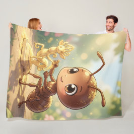 Auf den Spuren des Blütengoldes.1 Fleece Deken