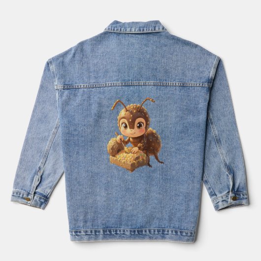 Auf den Spuren des Blütengoldes.3 Denim Jacket (Achterkant)