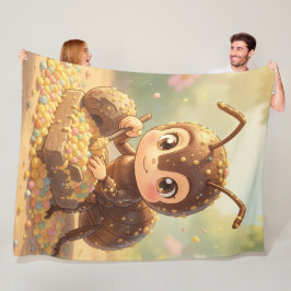 Auf den Spuren des Blütengoldes.3 Fleece Deken