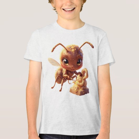 Auf den Spuren des Blütengoldes.4 Tri-Blend Shirt (Voorkant)