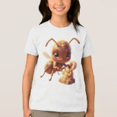 Auf den Spuren des Blütengoldes.4 Tri-Blend Shirt (Voorkant)