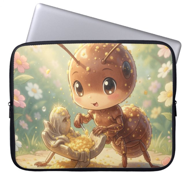 Auf den Spuren des Blütengoldes Laptop Sleeve (Voorkant)