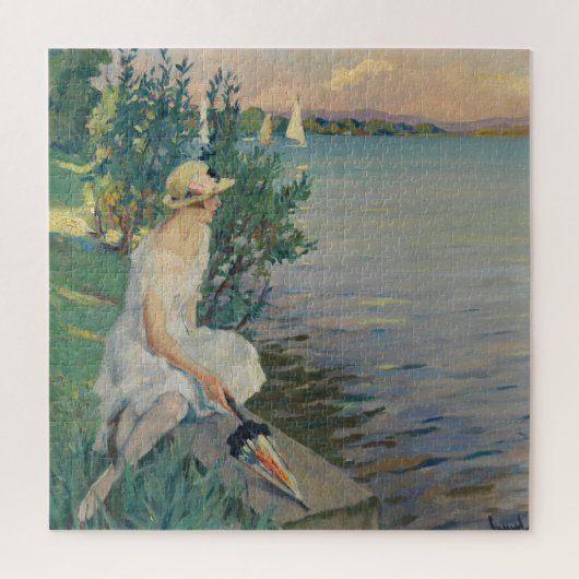 Auf der Seemauer | Edward Cucuel Legpuzzel (Verticaal)