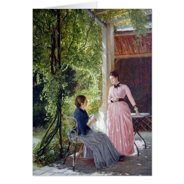 Auf der Terrasse - Art Card (Voorkant)