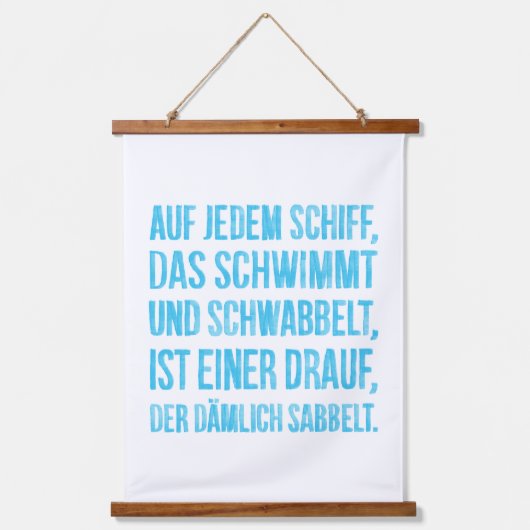 Auf jedem Schiff Hangend Wandkleed (Voorkant)