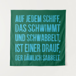 Auf jedem Schiff Wandkleed
