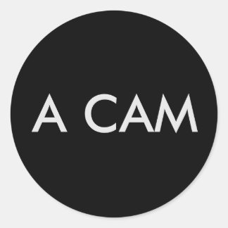 AUFKLEBER # A CAM RONDE STICKER