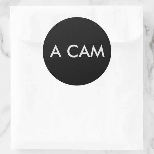 AUFKLEBER # A CAM RONDE STICKER (Tas)