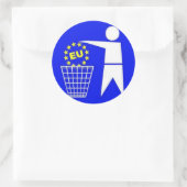 Aufkleber: Anti EU Protest Ronde Sticker (Tas)