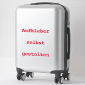 Aufkleber Auto selbst gestalten Sticker (Koffer)