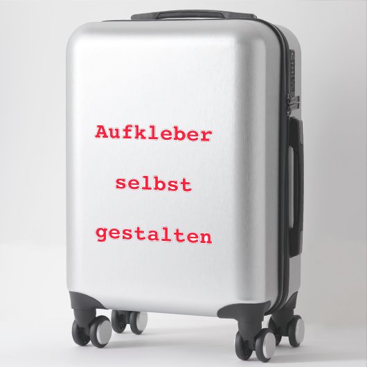 Aufkleber Auto selbst gestalten Sticker (Koffer)