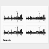 Aufkleber Berlin Skyline Rechthoekige Sticker (Vel)