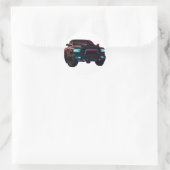 Aufkleber Dodge TRX Neon Truck Ronde Sticker (Tas)
