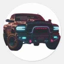 Aufkleber Dodge TRX Neon Truck