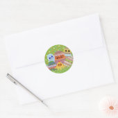 Aufkleber Eule Ronde Sticker (Envelop)