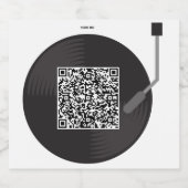 Aufkleber mit personalisierten Song per QR-Code Sparkling Wijnetiket (Enkel label)