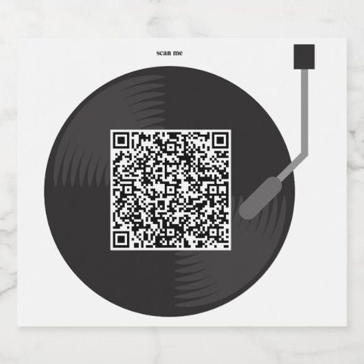Aufkleber mit personalisierten Song per QR-Code Sparkling Wijnetiket (Enkel label)