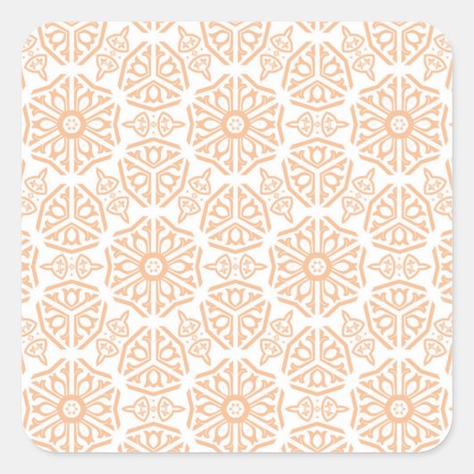 Aufkleber mit Vintage Muster Vierkante Sticker (Voorkant)