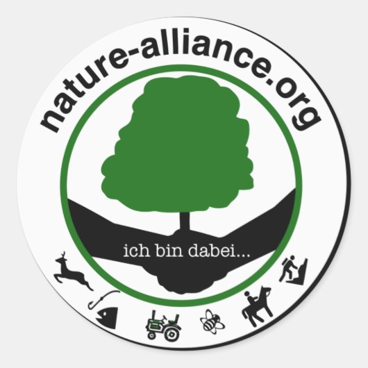 Aufkleber Nature alliance Ronde Sticker (Voorkant)