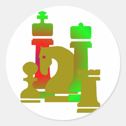 Aufkleber Schach / chess sticker (Voorkant)