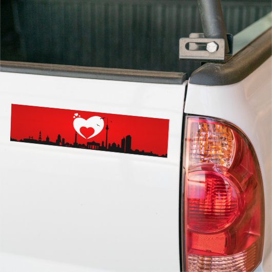 Aufkleber Skyline Berlin Bumpersticker (Op Truck)