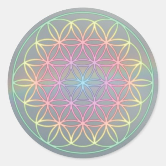 Aufkleber Sticker ~Healing~Energy "Flower Of Life" (Voorkant)