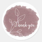 Aufkleber, Sticker, Thank you, Danke Ronde Sticker (Voorkant)