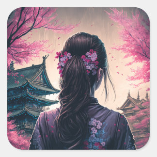 Aufkleber Vierkante Sticker