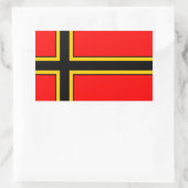 Aufkleber Wirmer Flagge Rechthoekige Sticker (Tas)