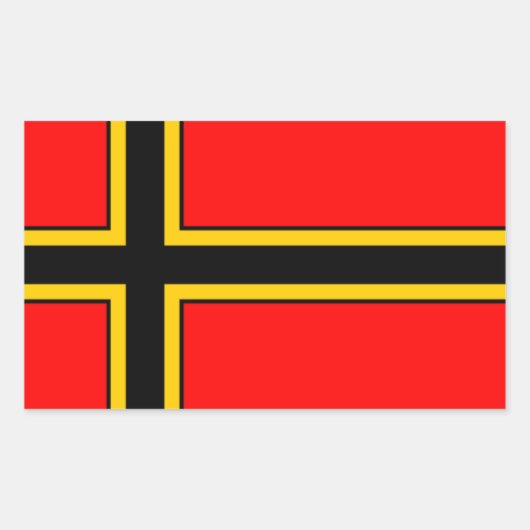 Aufkleber Wirmer Flagge Rechthoekige Sticker (Voorkant)