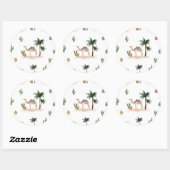 Aufkleber Wüsten Kamele  Ronde Sticker (Vel)