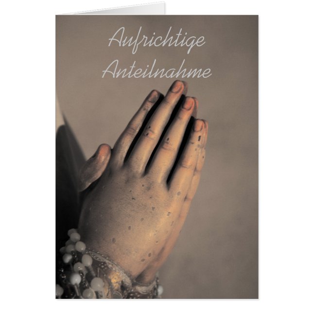 Aufrichtige Anteilnahme (Voorkant)