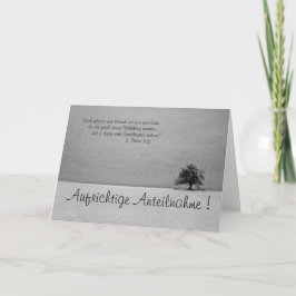 Aufrige Anteilnahme - mit Spruch aus der Bibel Kaart