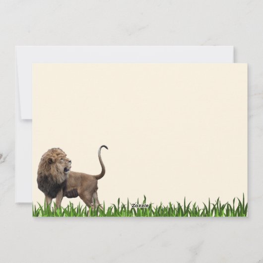 Aug 10, World Lion Day 5 x 7 card Feestdagenkaart (Achterkant)