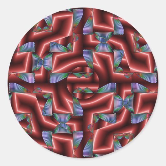 Auganyred Ronde Sticker (Voorkant)