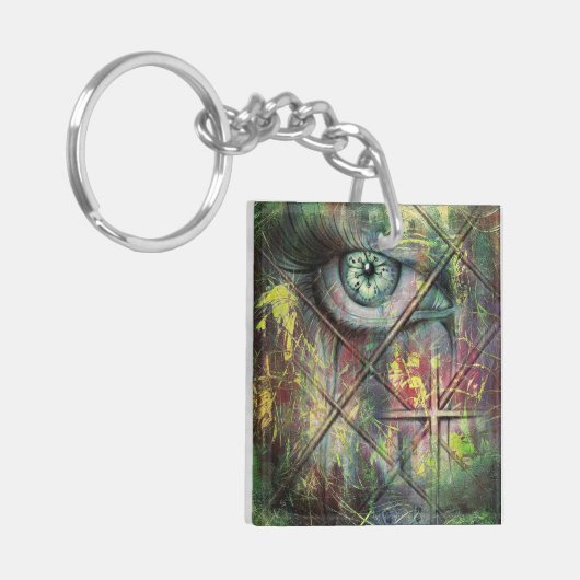 Auge abstrakt sleutelhanger (Voorkant Links)