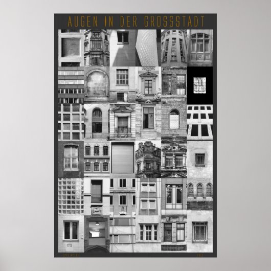 Augen in der Großstadt Poster (Voorkant)