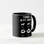 Auggie Dingen doen sparen Tijd Funny Dog Pap Mok (Voorkant rechts)