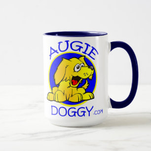 Augie Doggy Cartoon Logo Coffee Mok