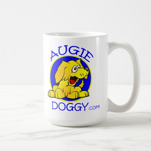 Augie Doggy Cartoon Logo Mok (Rechts)