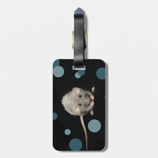 Augie — Rat Bagagelabel (Achterkant verticaal)