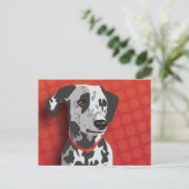 Augie the Dalmatian Briefkaart (Staand voorkant)