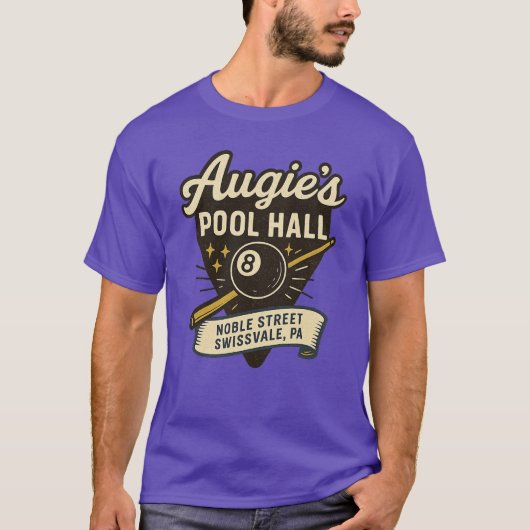 Augie's Pool Hall - Swissvale, PA T-shirt (Voorkant)