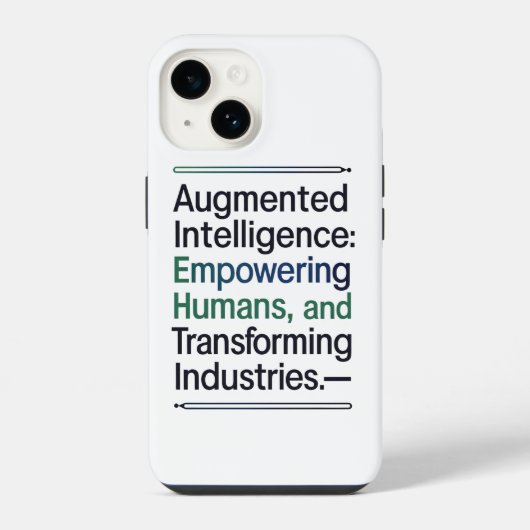 Augmented Intelligence: mensen in staat stellen iPhone Hoesje (Achterkant)