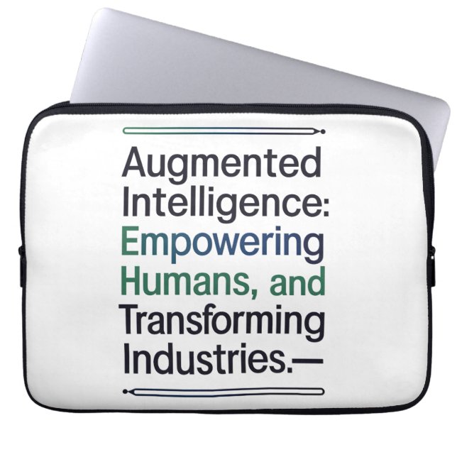 Augmented Intelligence: mensen in staat stellen Laptop Sleeve (Voorkant)